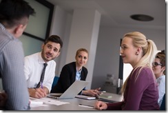 business people group on meeting at modern startup office